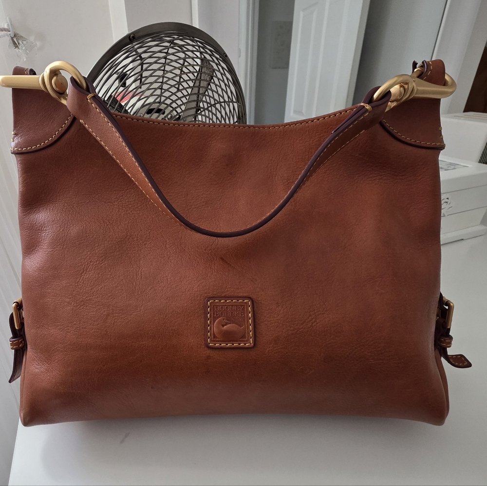 Gently Loved Dooney & Bourke Florentine Leather Hobo Shoulder Bag